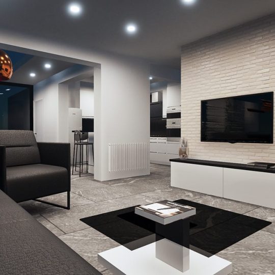 3D witte living